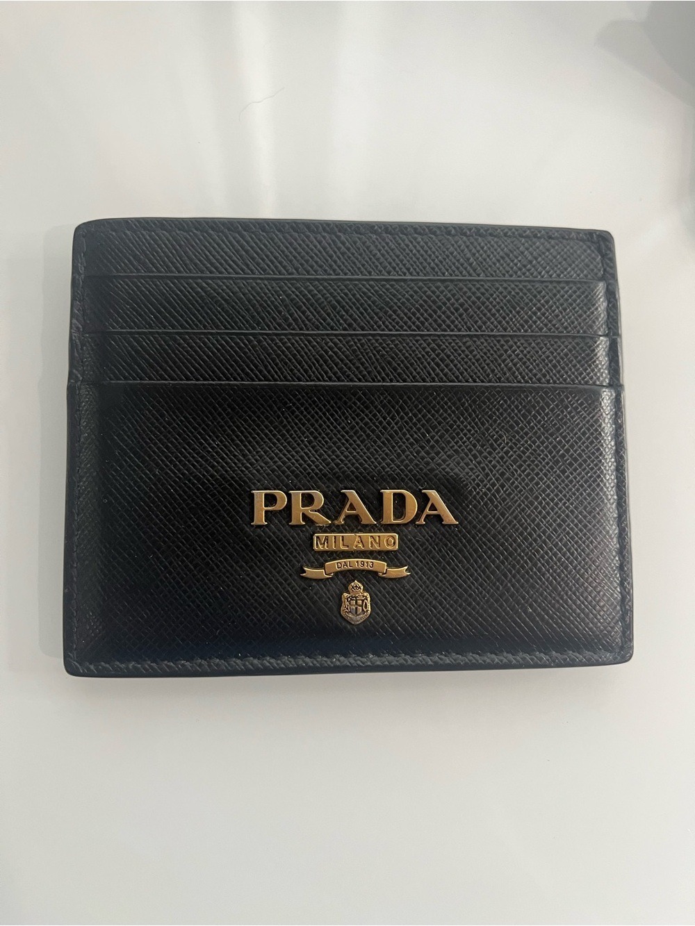 PRADA SAFFIANO LEATHER CARD WALLET